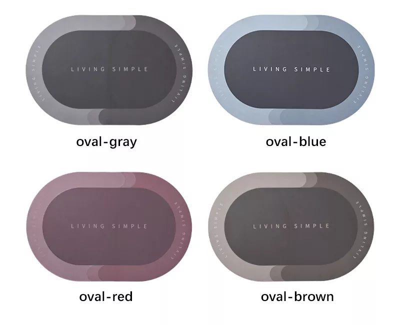 Non-Slip Absorbent Bathroom Mats