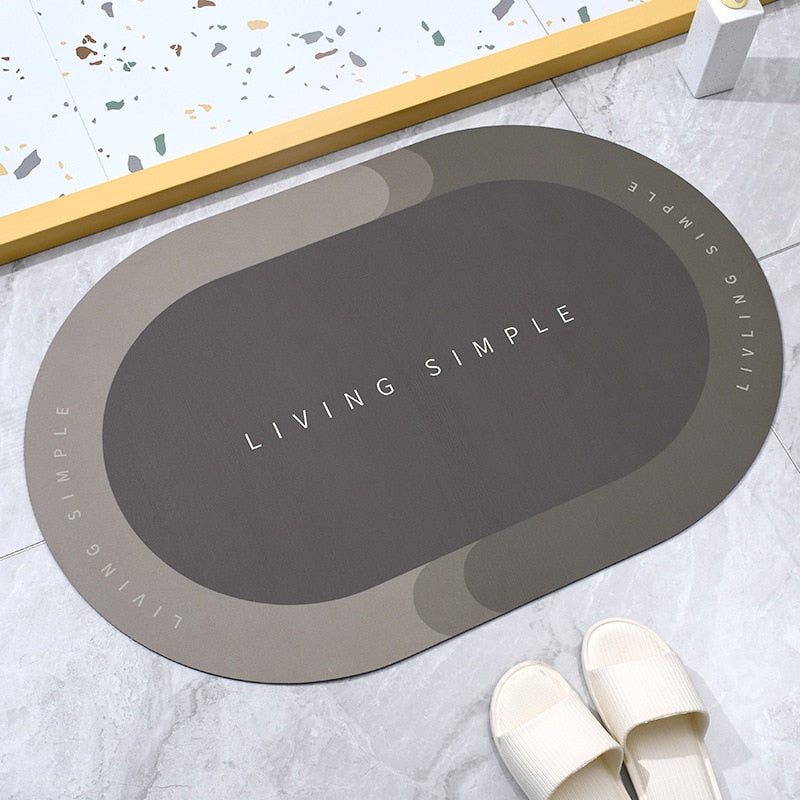 Non-Slip Absorbent Bathroom Mats